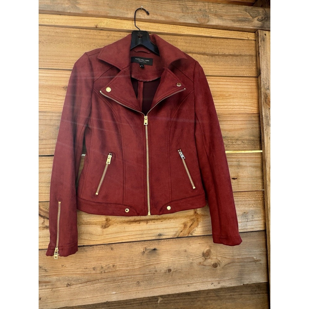 MARC NEW YORK Andrew Marc SUEDE JACKET Women's‎ Size XSmall Very Nice